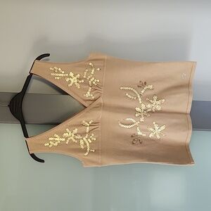 Point Zero size L knit tank top with sequins